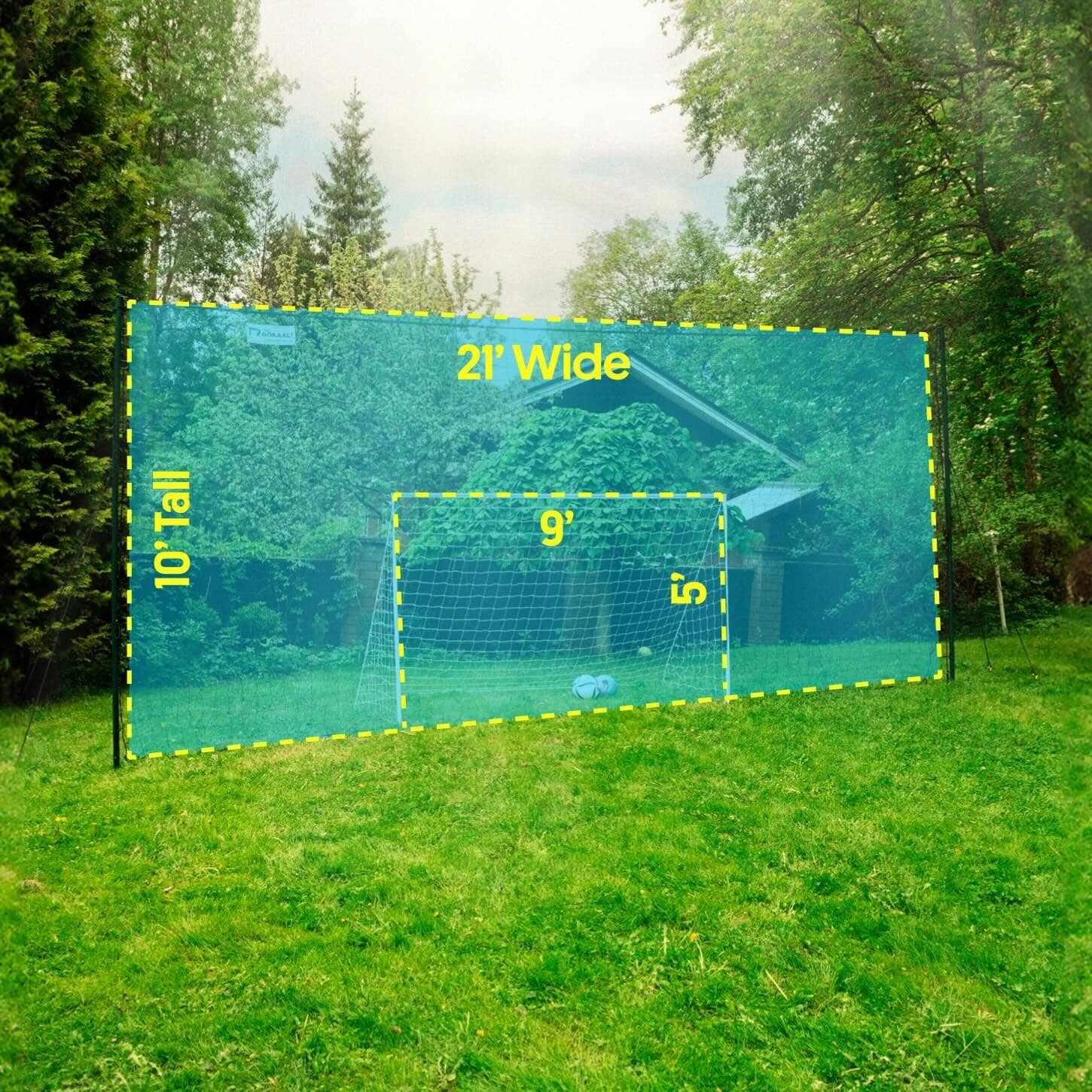 Voetbaldoel Tuin 3-in-1 Volwassen & Jeugd | Reboundnet & Achtervangnet – Open 2/8