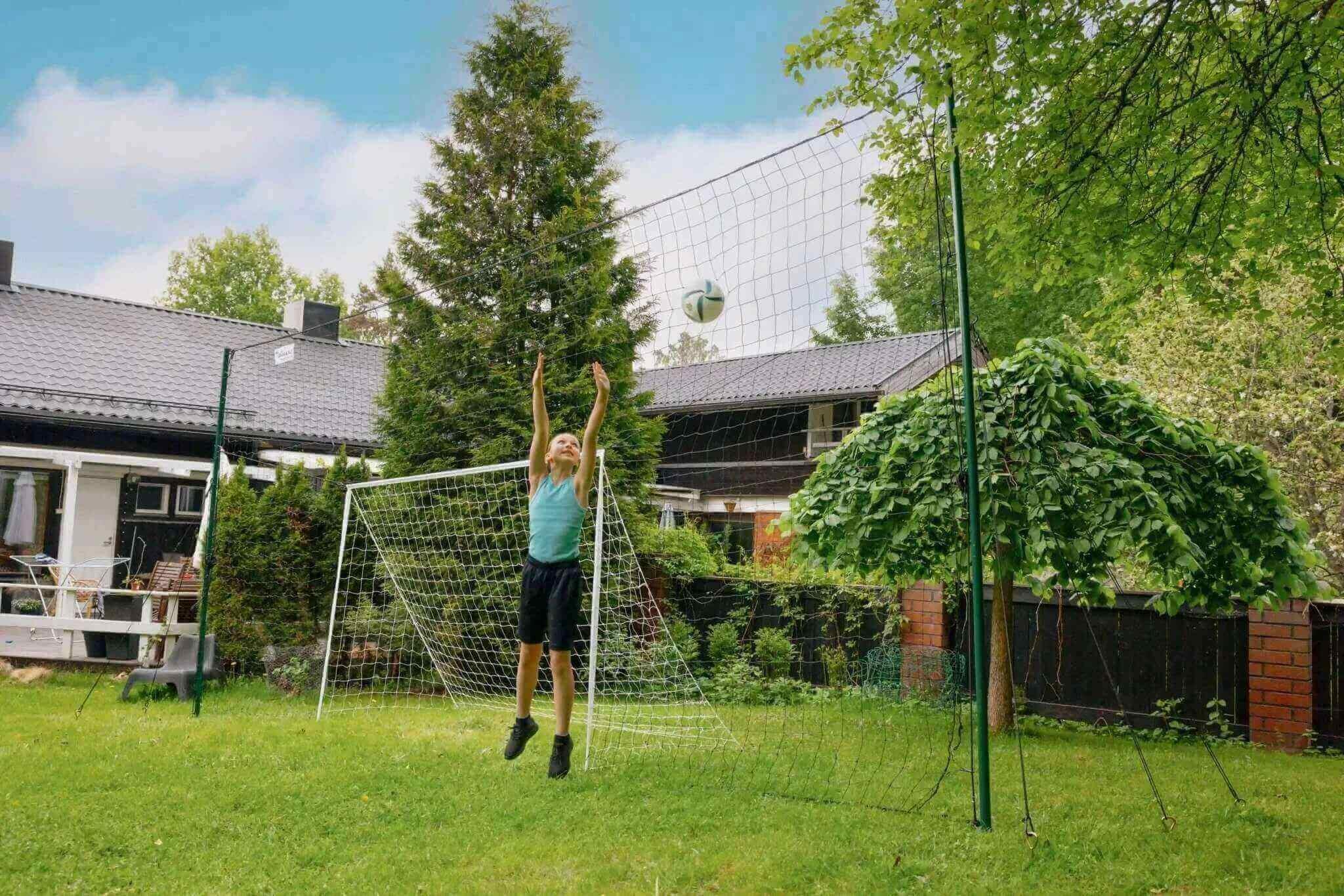 Voetbaldoel Tuin 3-in-1 Volwassen & Jeugd | Reboundnet & Achtervangnet – Open 6/8