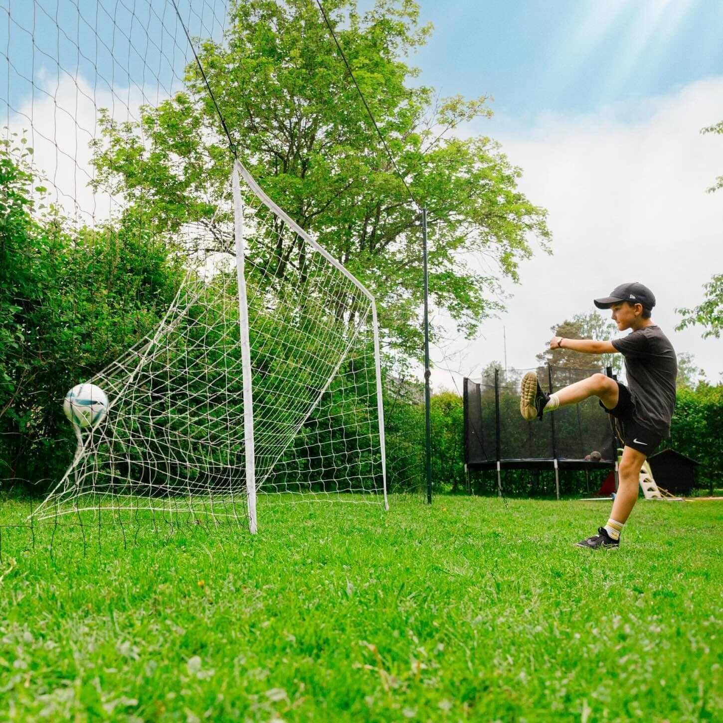 Voetbaldoel Tuin 3-in-1 Volwassen & Jeugd | Reboundnet & Achtervangnet – Open 5/8