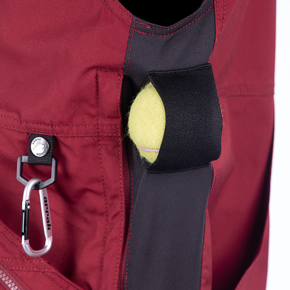 Gilet de compétition pour femme rouge foncé 6/7