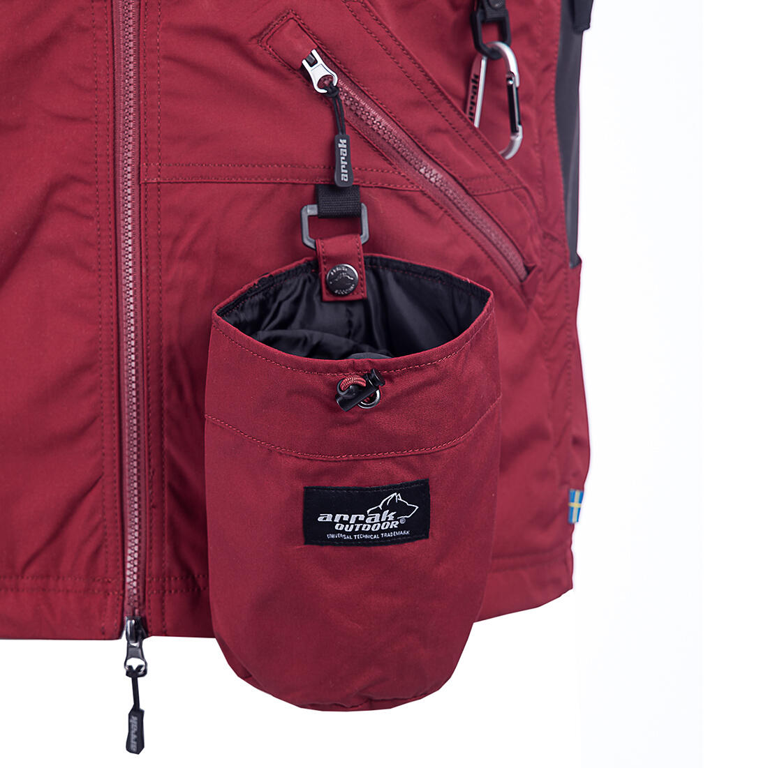 Gilet de compétition pour femme rouge foncé 7/7