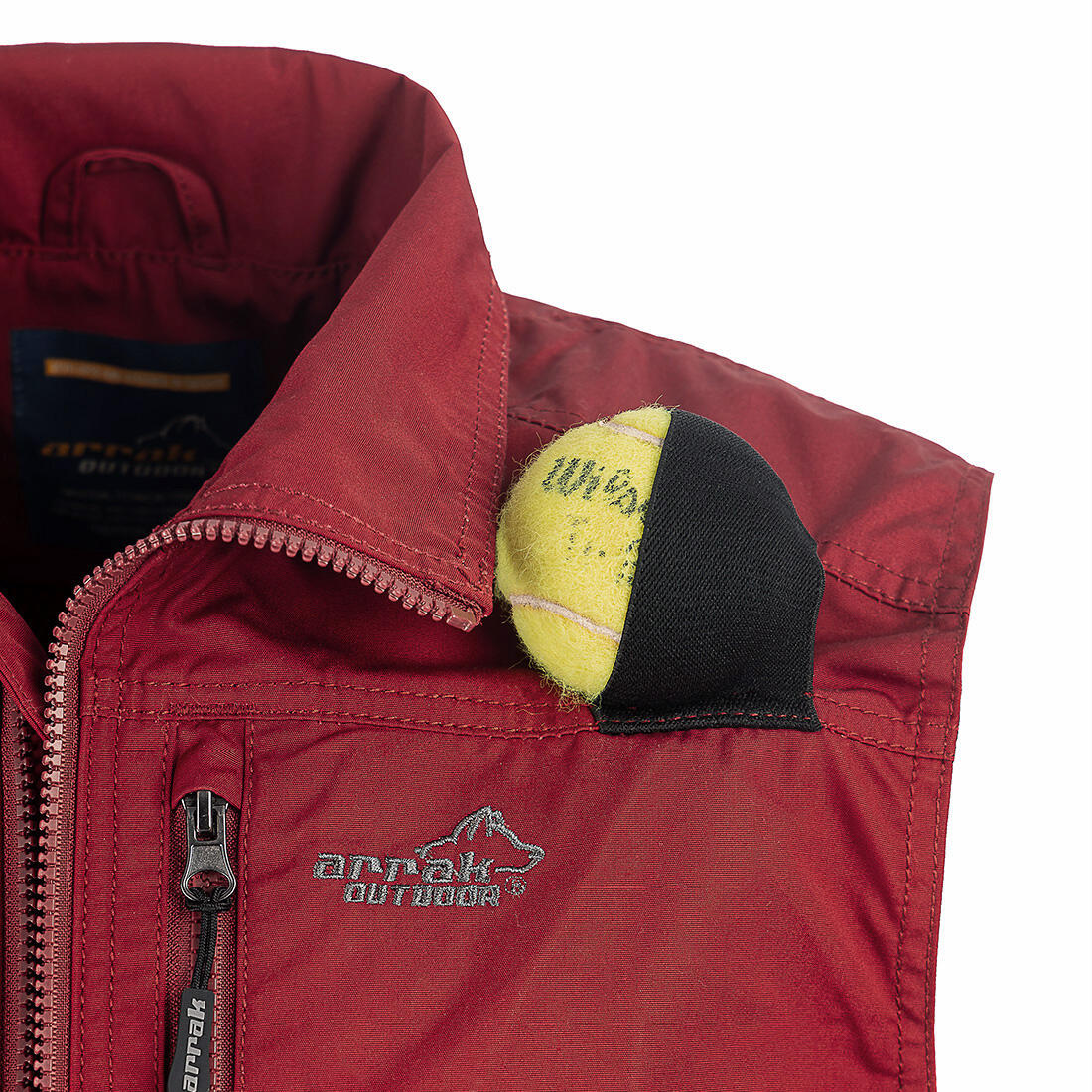 Gilet de compétition pour femme rouge foncé 5/7