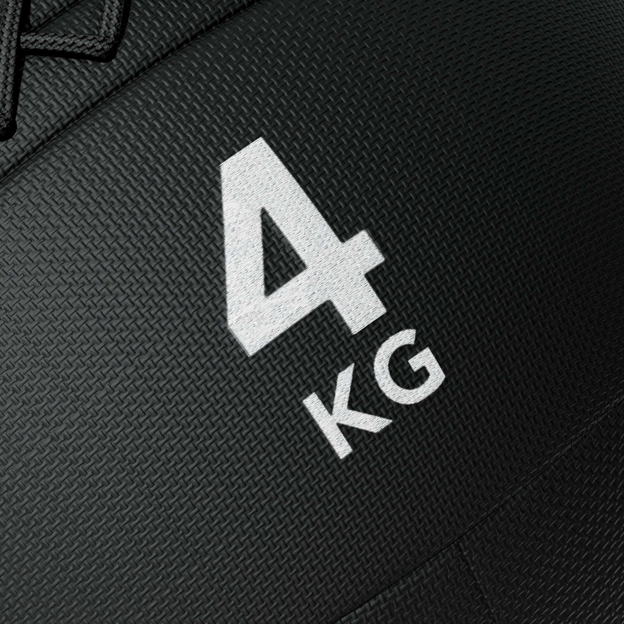 Platinum wall ball 4 kg noir avec application fitness offerte 7/7