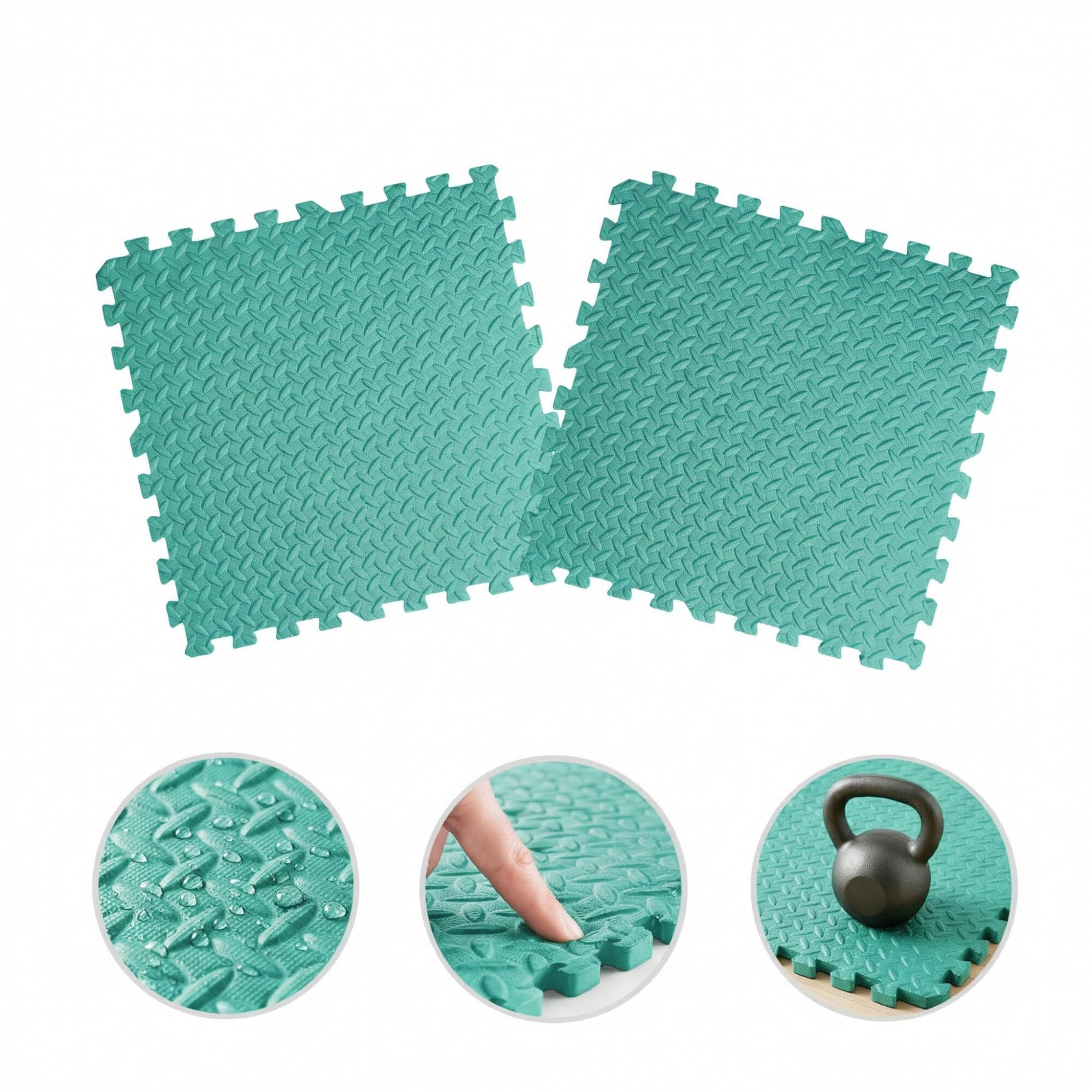 Tapis en mousse X-star 4 pcs. 60x60cm - turquoise 2/7