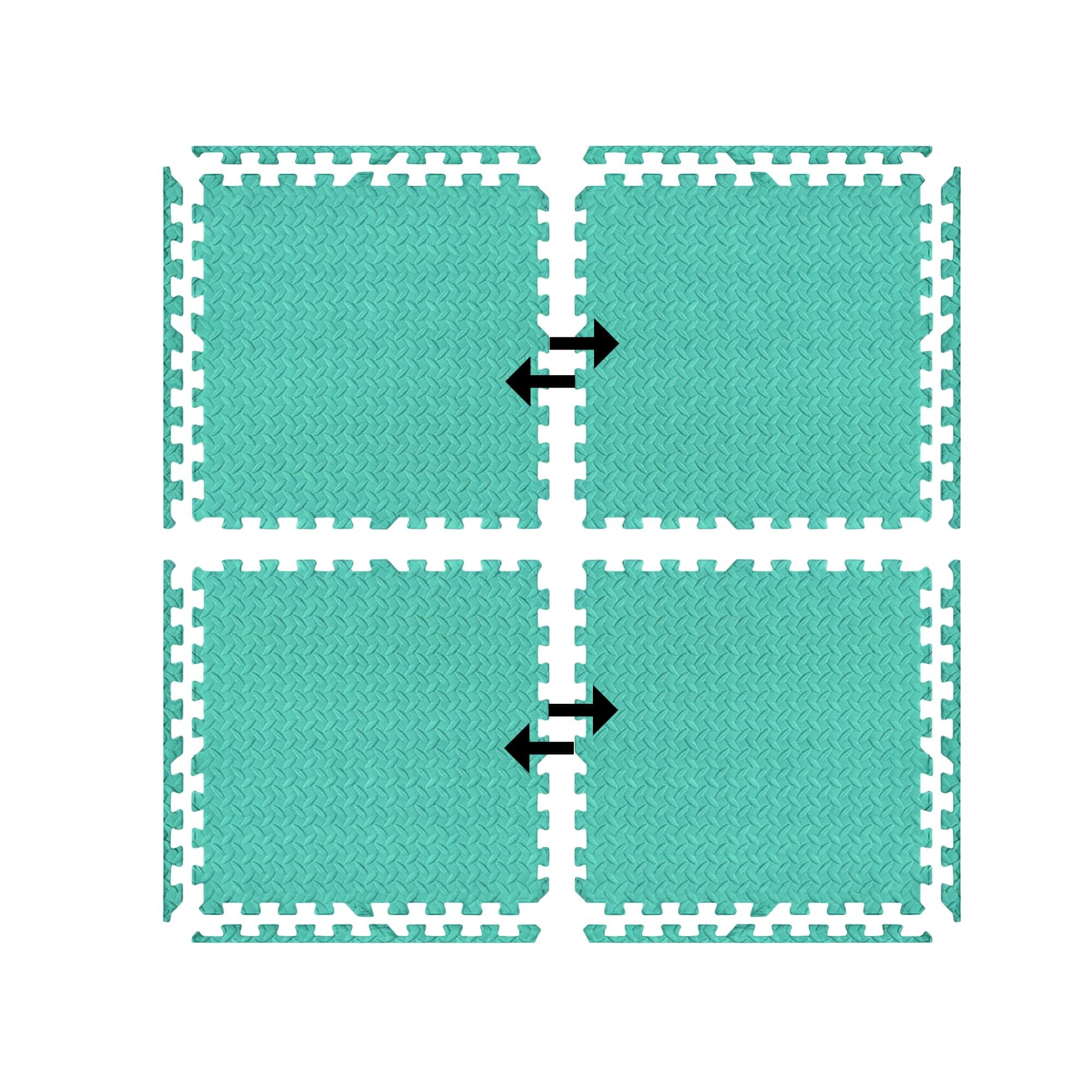 Tapis en mousse X-star 4 pcs. 60x60cm - turquoise 5/7