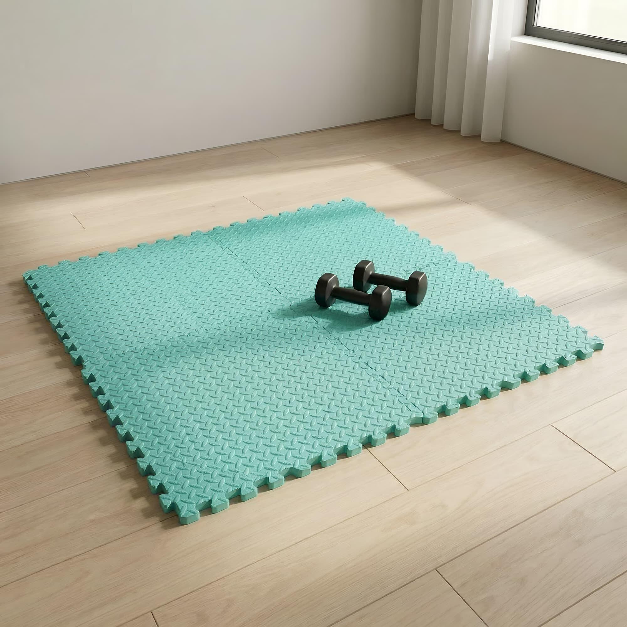 Tapis en mousse X-star 4 pcs. 60x60cm - turquoise 7/7
