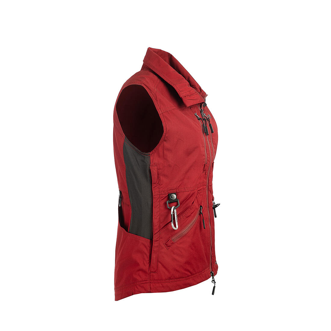 Gilet de compétition pour femme rouge foncé 2/7