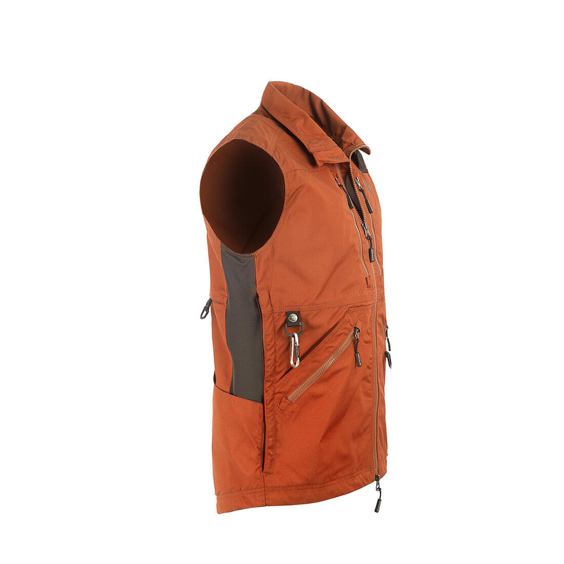 Gilet de compétition pour homme orange brûlé 2/7