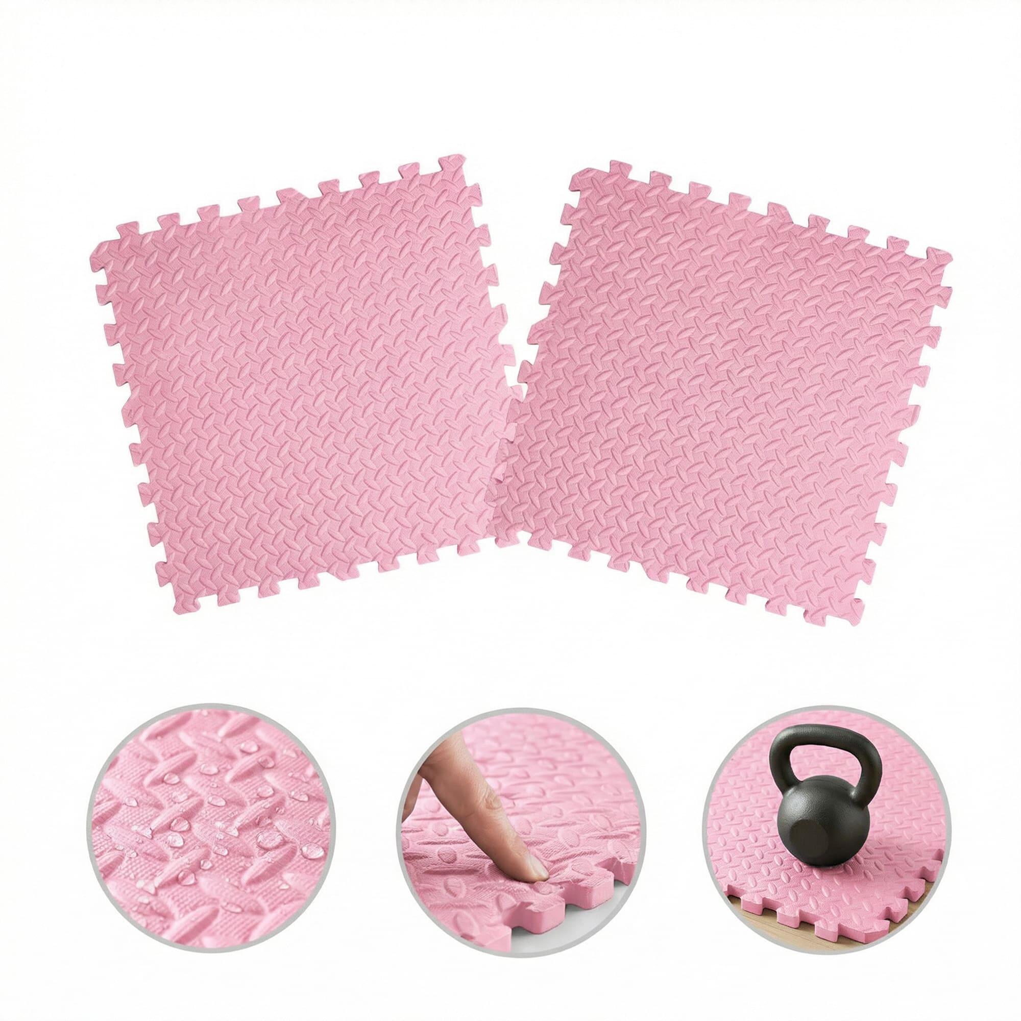 Tapis en mousse X-star 4 pcs. 60x60cm - rose 2/7