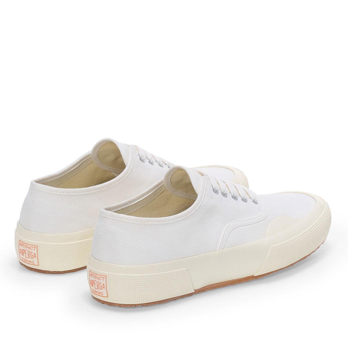 Baskets DECK Adulte (Blanc / Blanc Cassé) 2/4