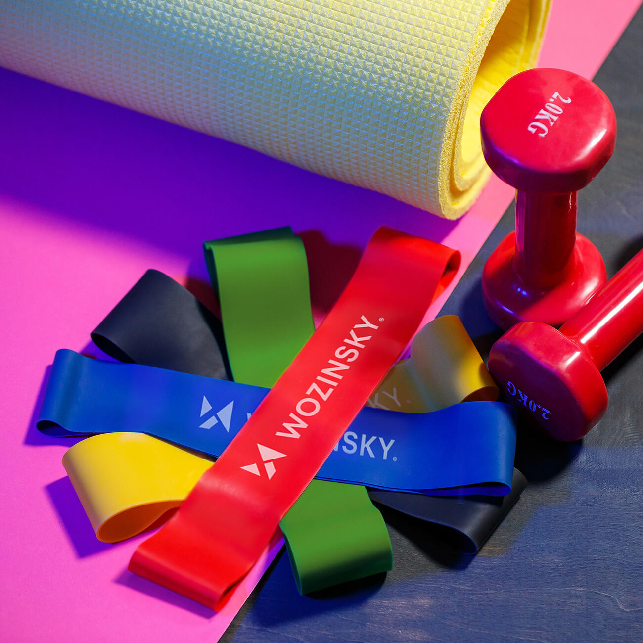 Widerstandsbänder Gymnastikband Fitness Band Wozinsky 3/4