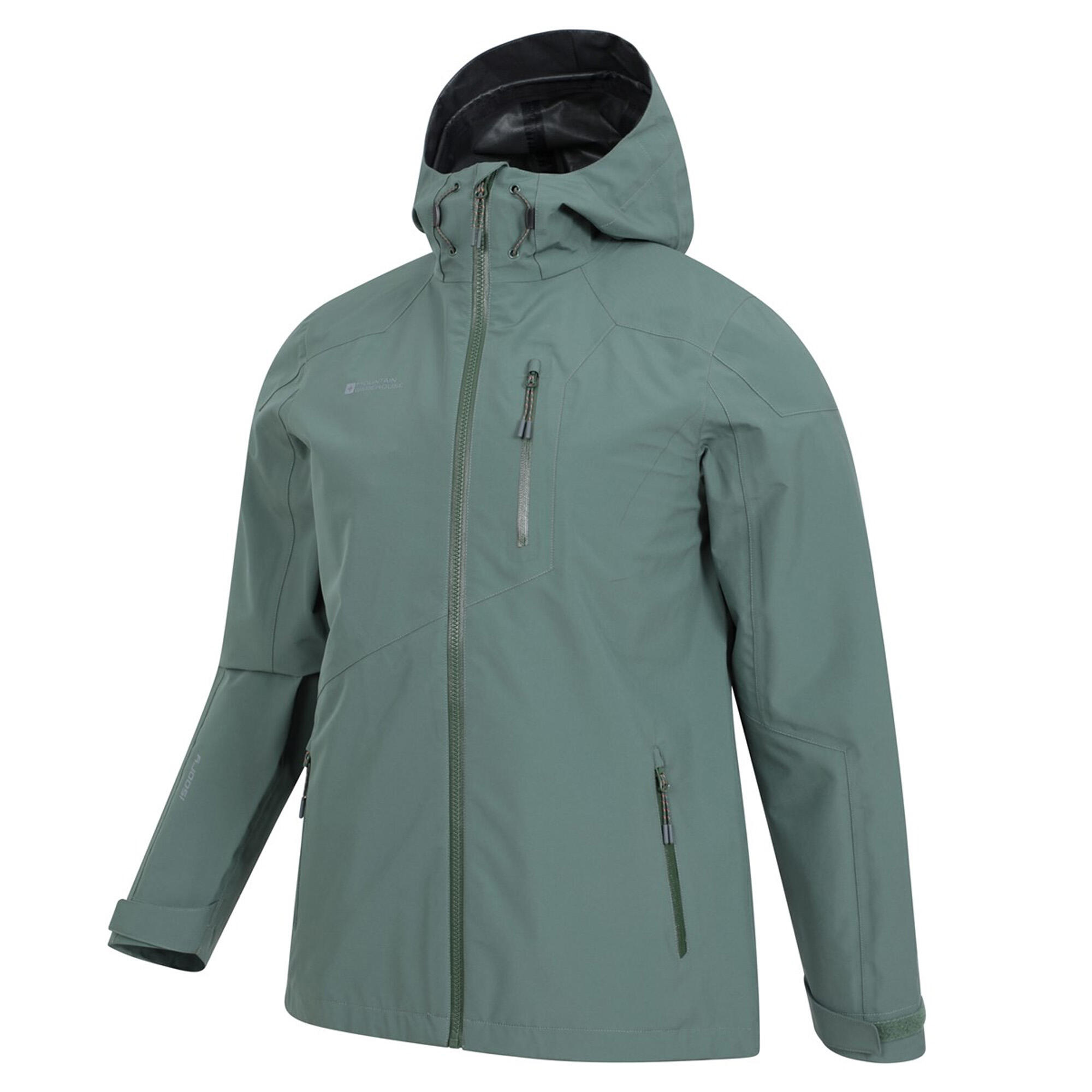 Giacca Impermeabile Tre Strati Uomo Mountain Warehouse Bachill Verde 3/4