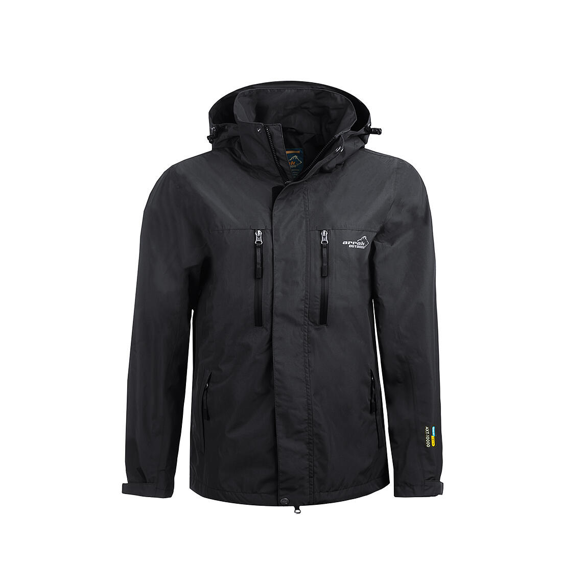 Veste de pluie pour homme noire 1/6