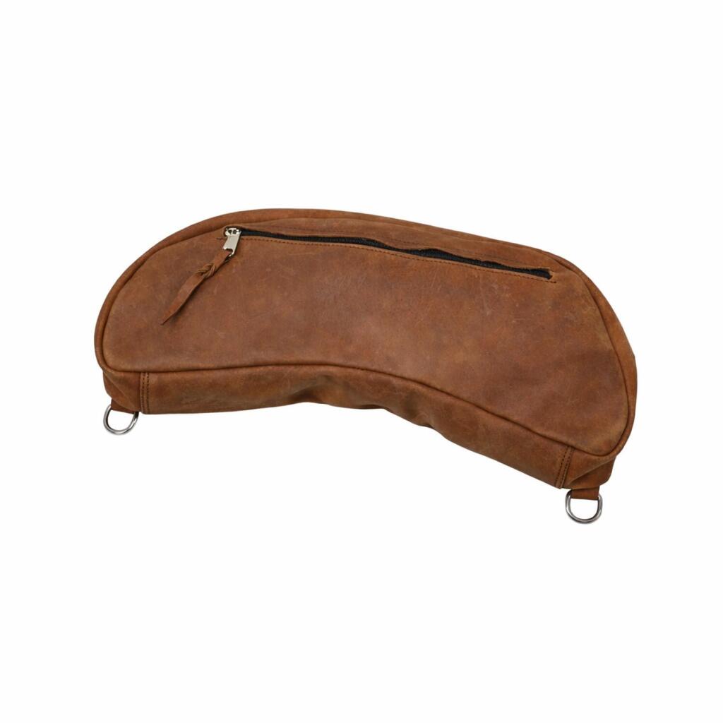 Rear banana saddlebag oiled leather