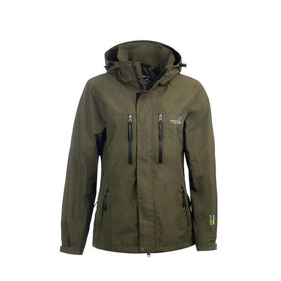 Veste de pluie pour femme olive