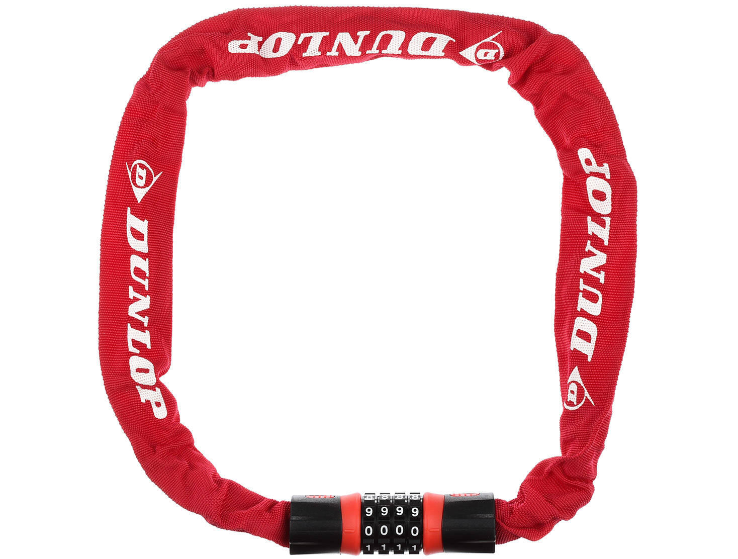 Zapięcie do roweru łańcuch blokada rowerowa na szyfr DUNLOP 2/4