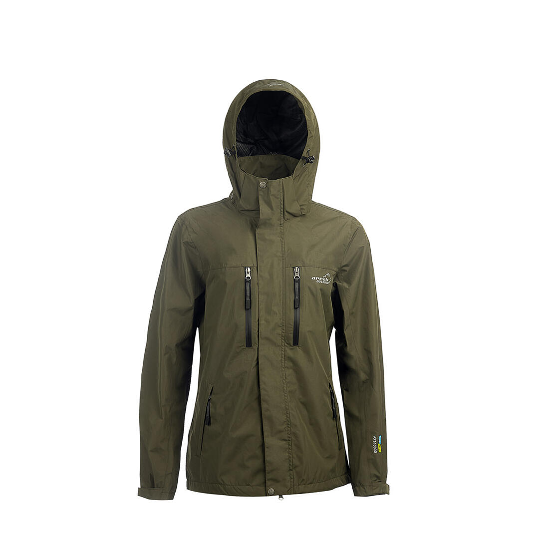 Veste de pluie pour femme olive 2/7