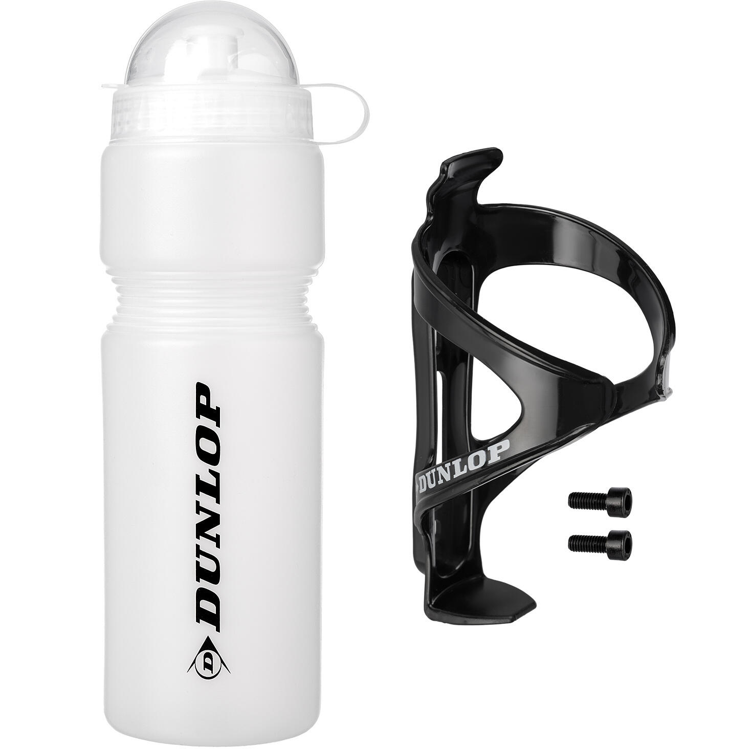 Bidon rowerowy z uchwytem przezroczysty 750 ML DUNLOP 1/7