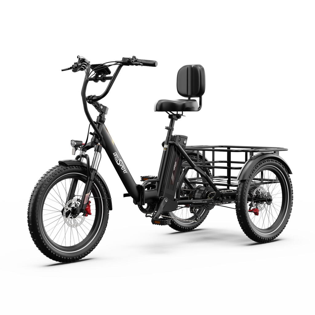 ONESPORT OT30 PRO Electric Cargo Trike 20 Inch Fat Tire
