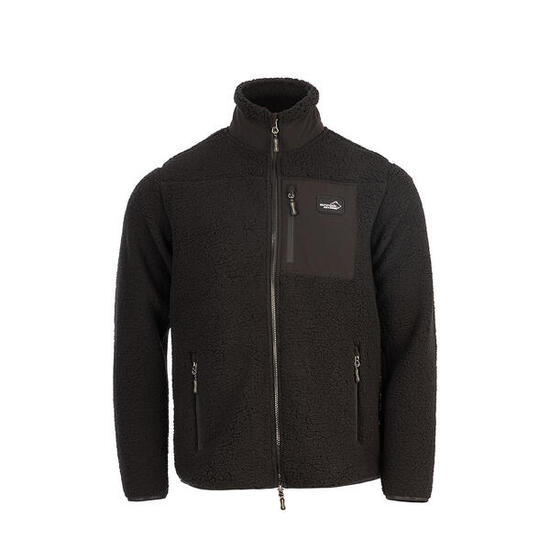 Sherpa Fleecejacke Herren Schwarz