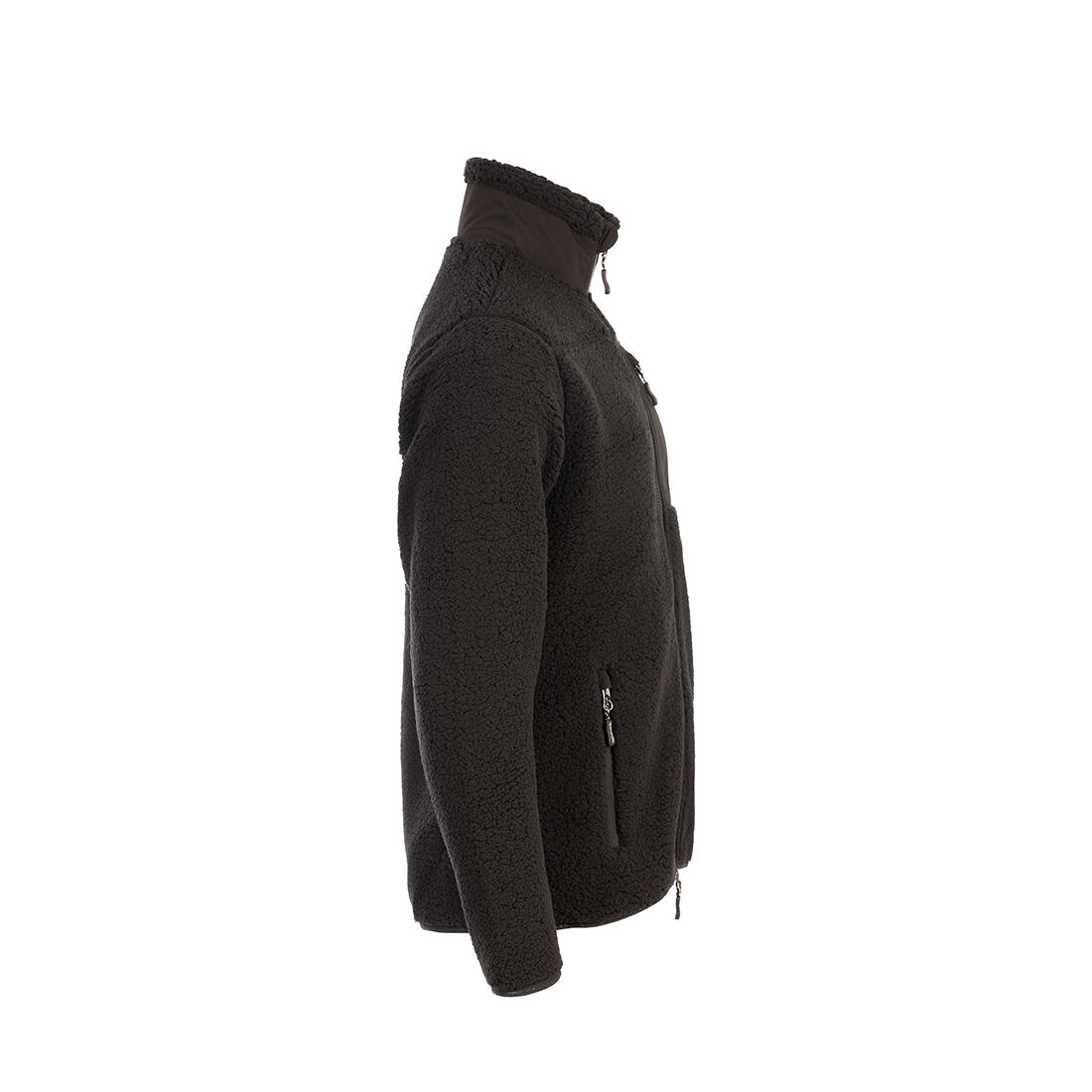 Sherpa Fleecejacke Herren Schwarz 2/6