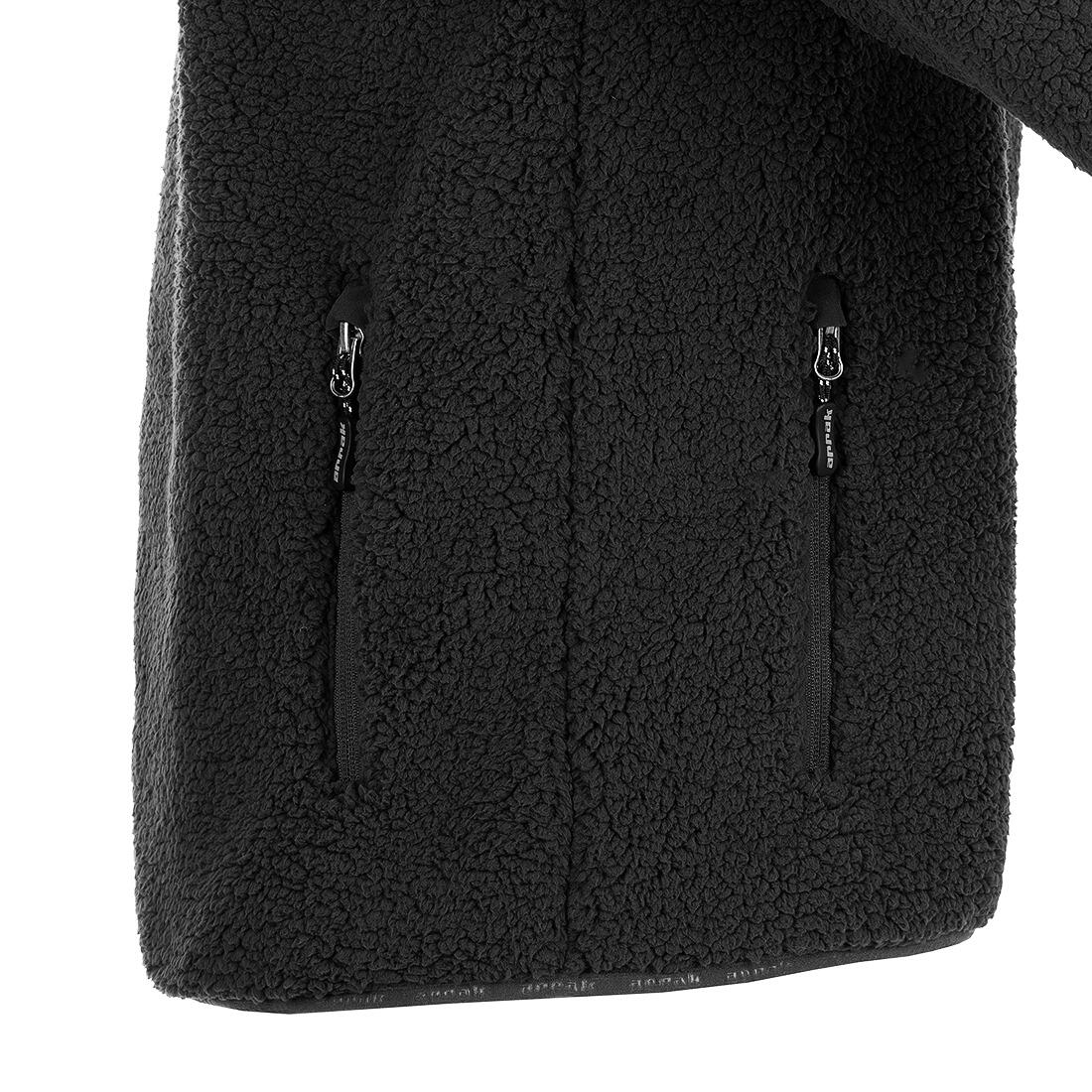 Sherpa Fleecejacke Herren Schwarz 4/6