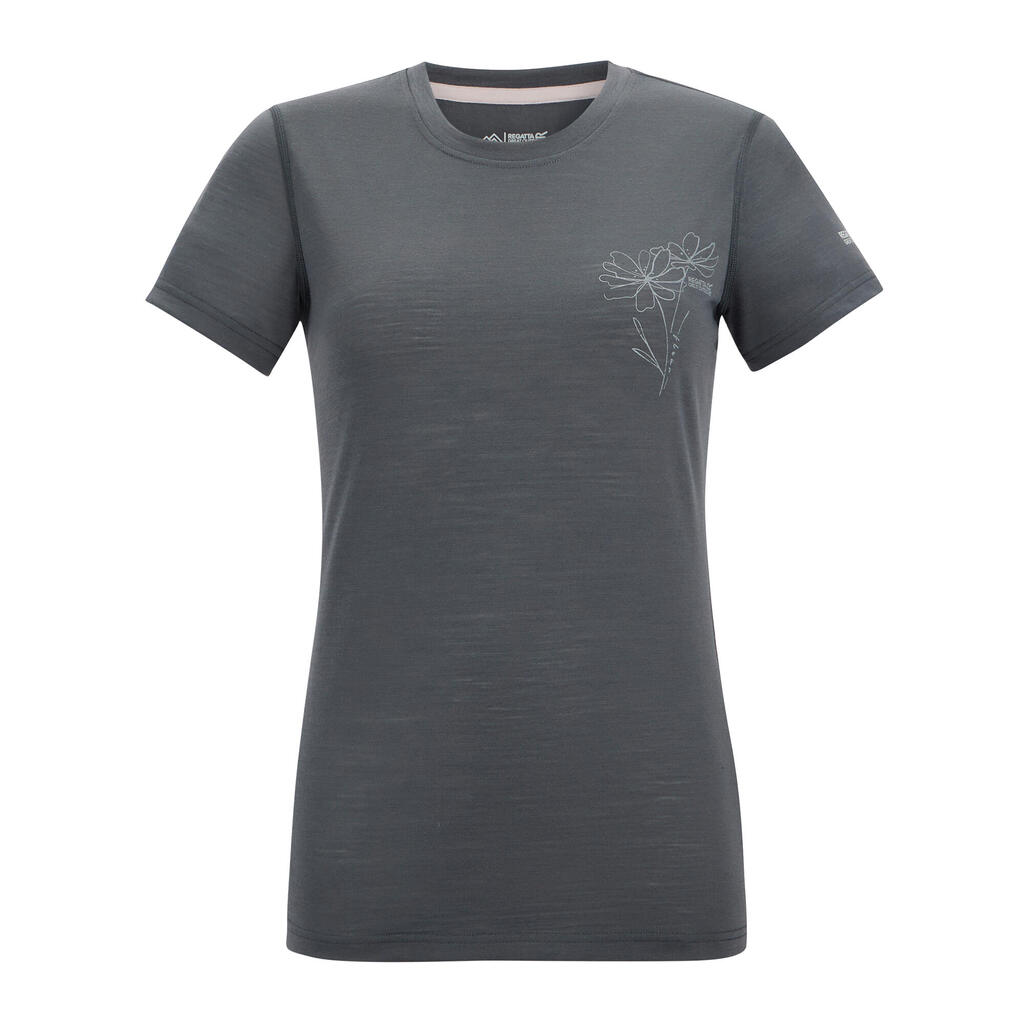 Womens/Ladies Escade Flowers TShirt (Dark Storm)