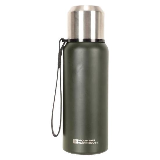 Thermosflasche, Matt, Doppelwandig, 500ml Damen und Herren Khakigrün