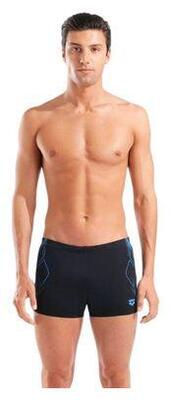 Arena graphic zwembroek zwart/turquoise voor heren
