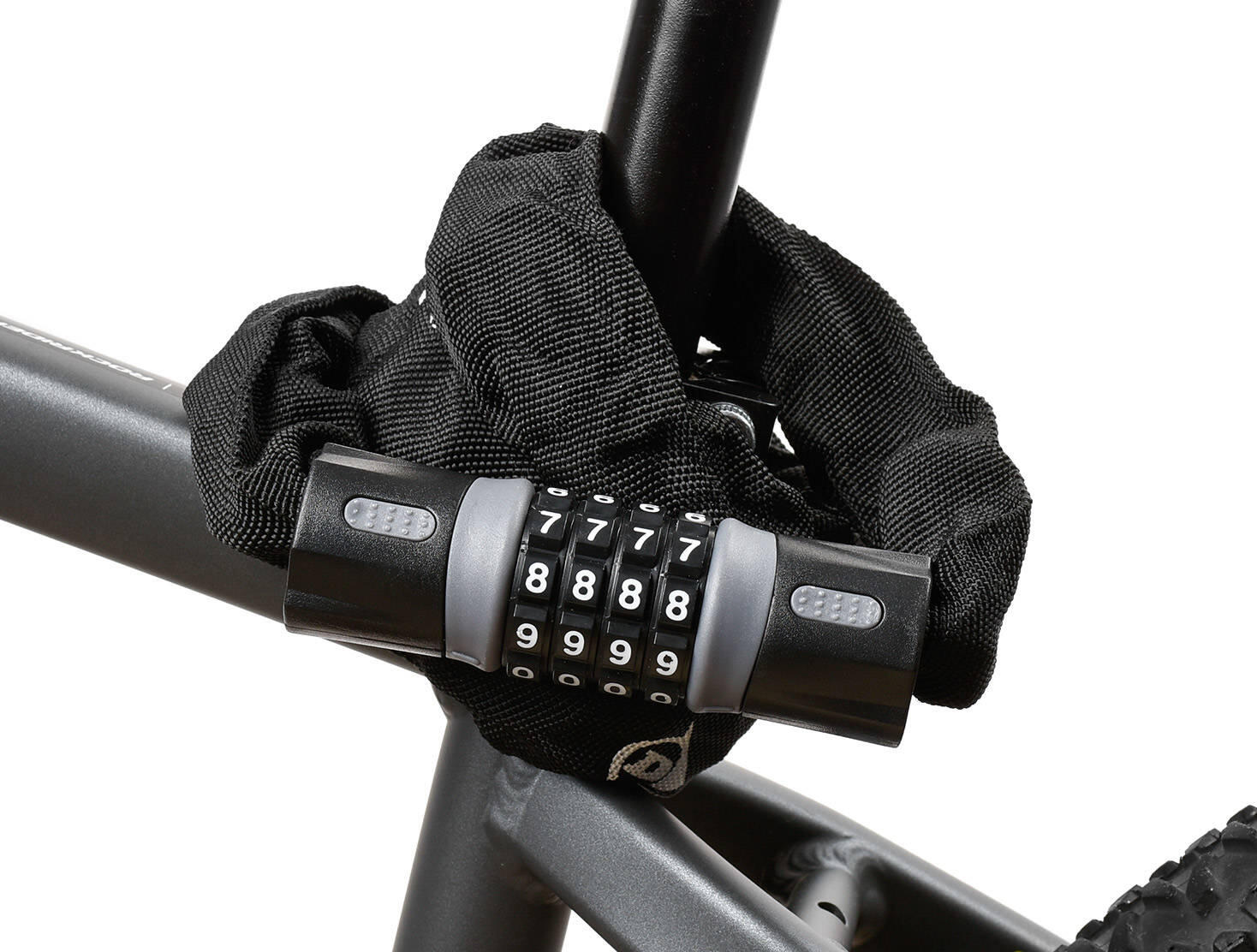 Zapięcie do roweru łańcuch blokada rowerowa na szyfr DUNLOP 4/4