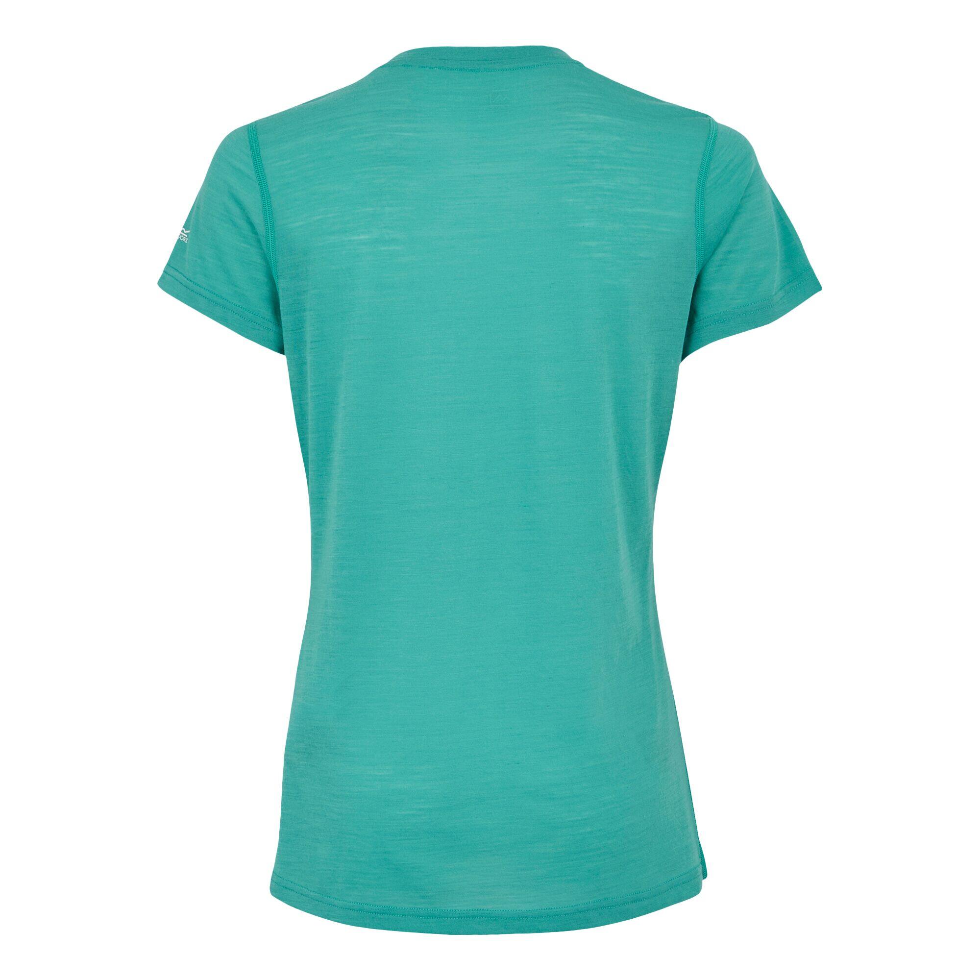 Escade Maglietta Floreale Donna Regatta Turchese 2/5