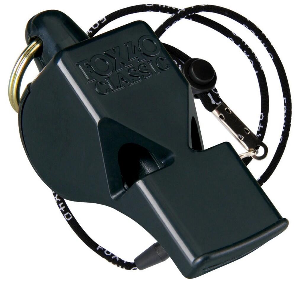 Classic Whistle and Lanyard (Black)