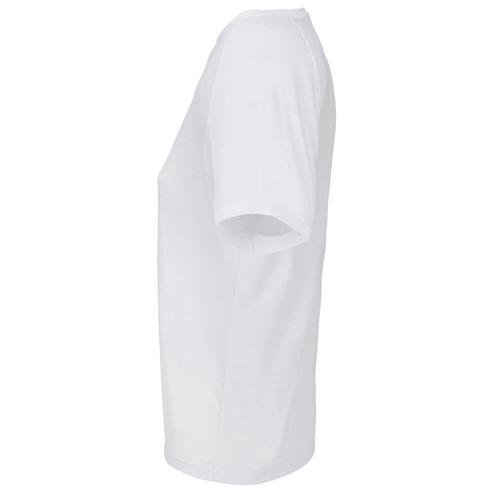 Tshirt Uni Cintré À Manches Courtes PERFORMANCE Femme (Blanc) 3/4