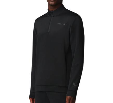 Sweat-shirt Castore Flex à fermeture éclair 1/4, pull de golf pour homme, noir 2/5