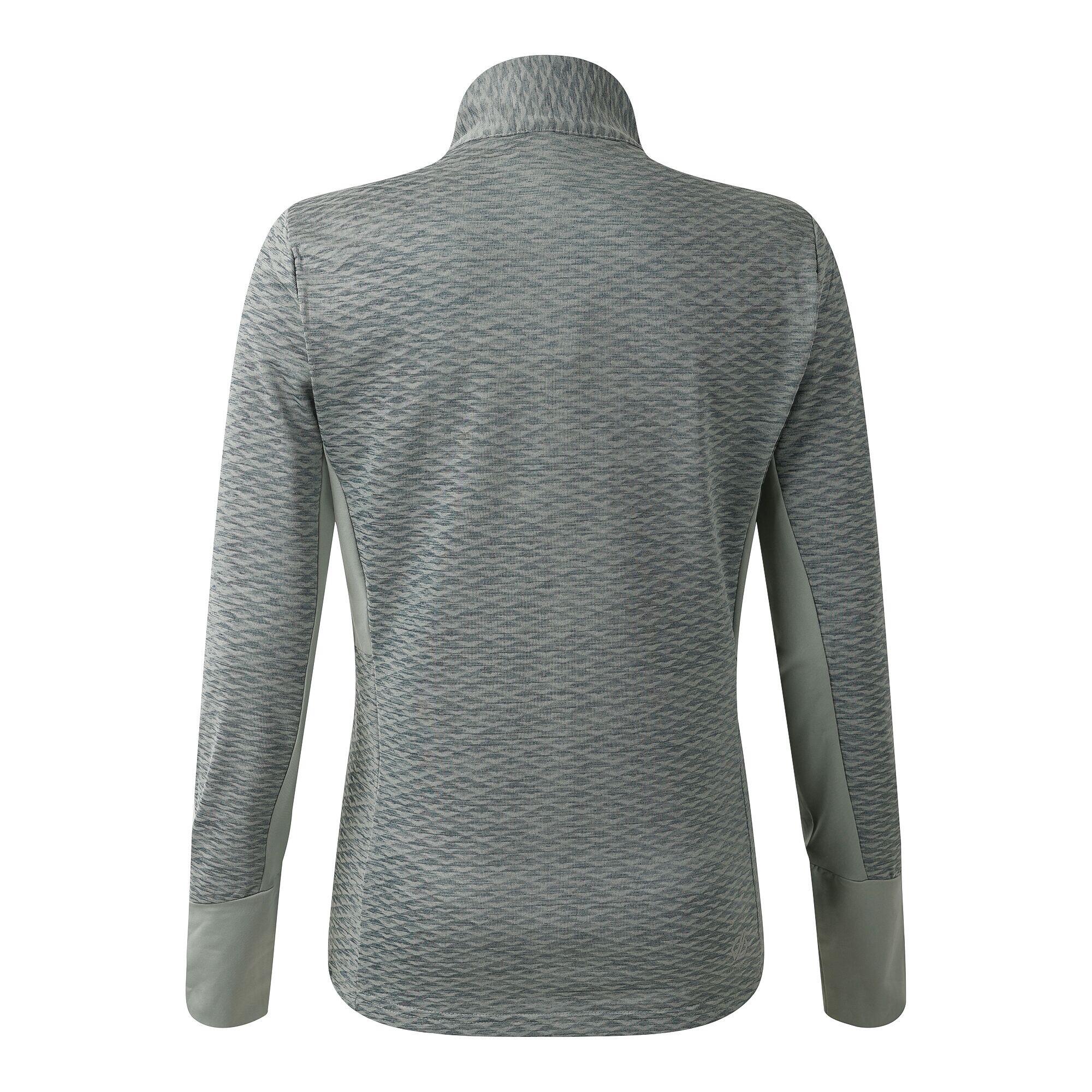 Veste Polaire Col Montant ELATION Femme (Vert Kaki / Gris) 2/5