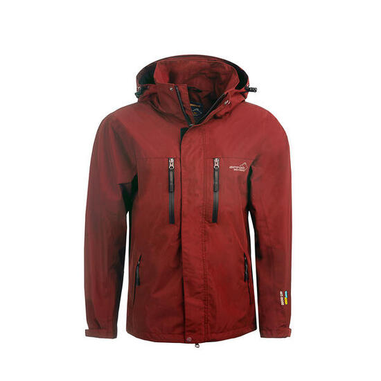 Veste de pluie pour homme rouge foncé