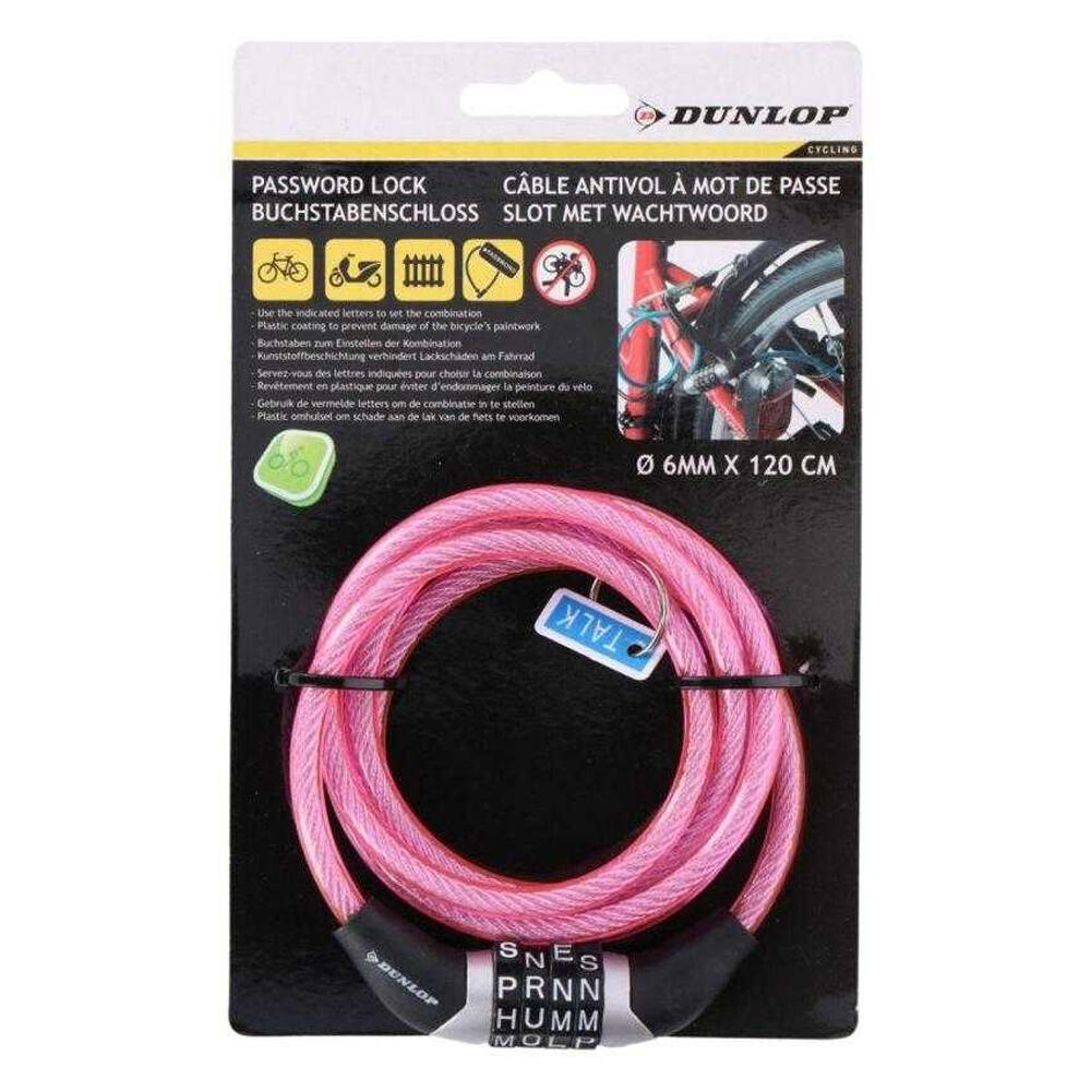 Candado de Cable para Bici Diseño Espiral Rosa 2/2