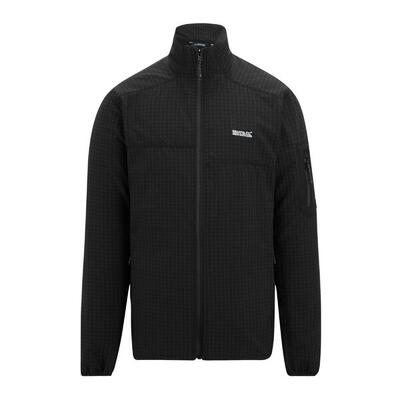 Heren baslinn fleece top (lichte salie/donkere kaki)