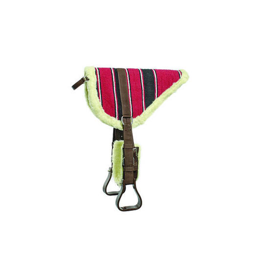 Bareback navajo en coton avec étriers et sangle