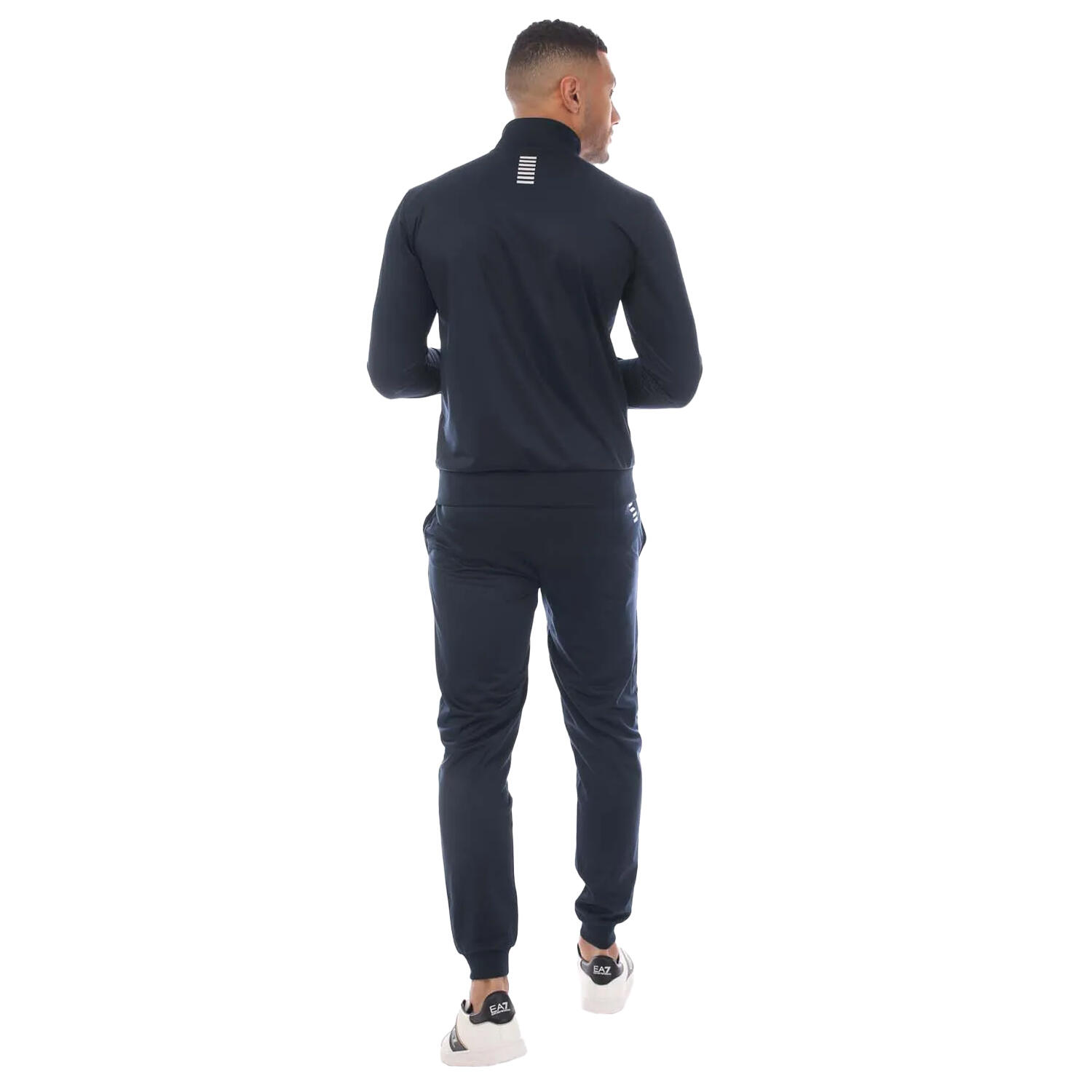 Mens EA7 Full Zip Tracksuit (Navy) 2/3