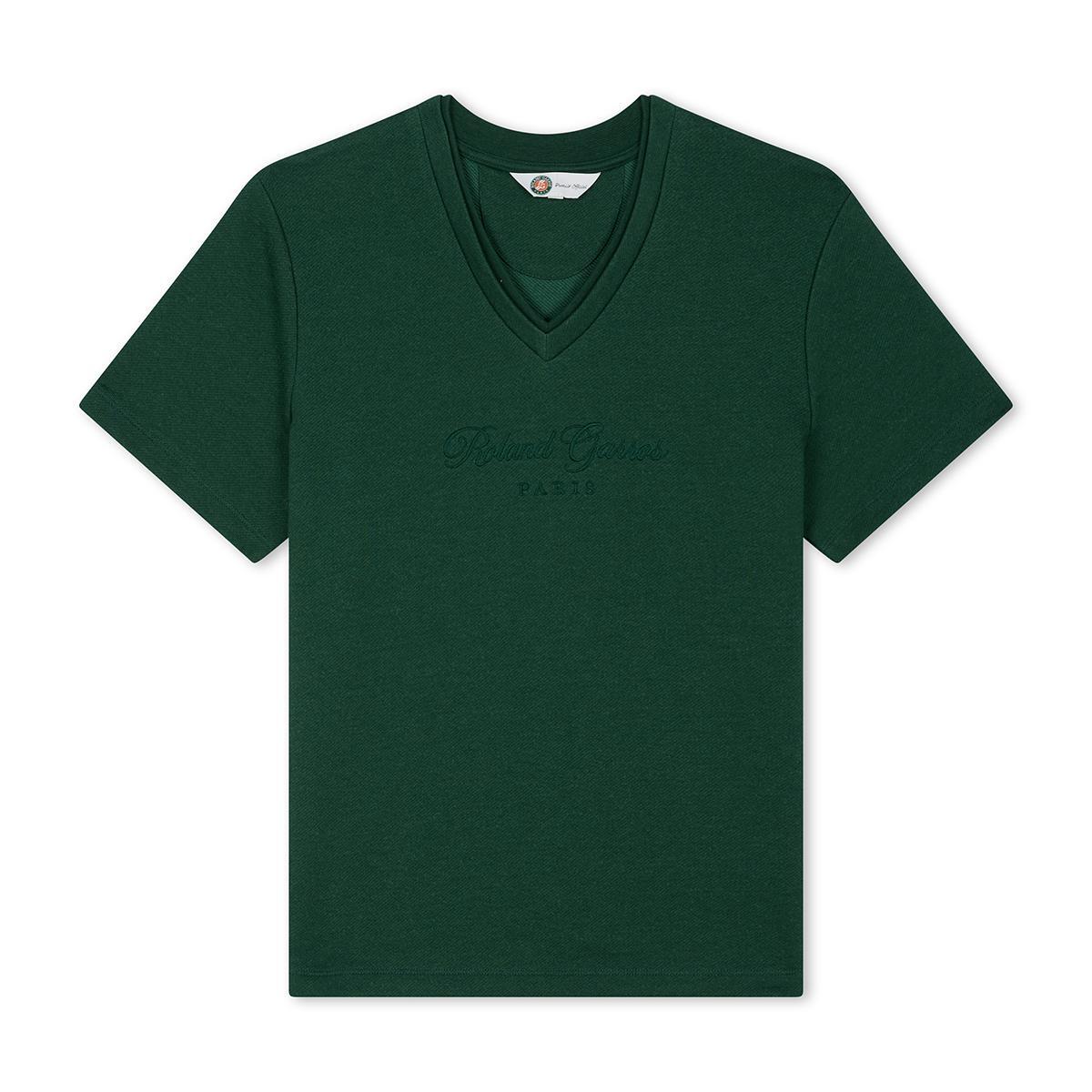 T-shirt Heritage col v femme Roland-Garros - Vert 5/5