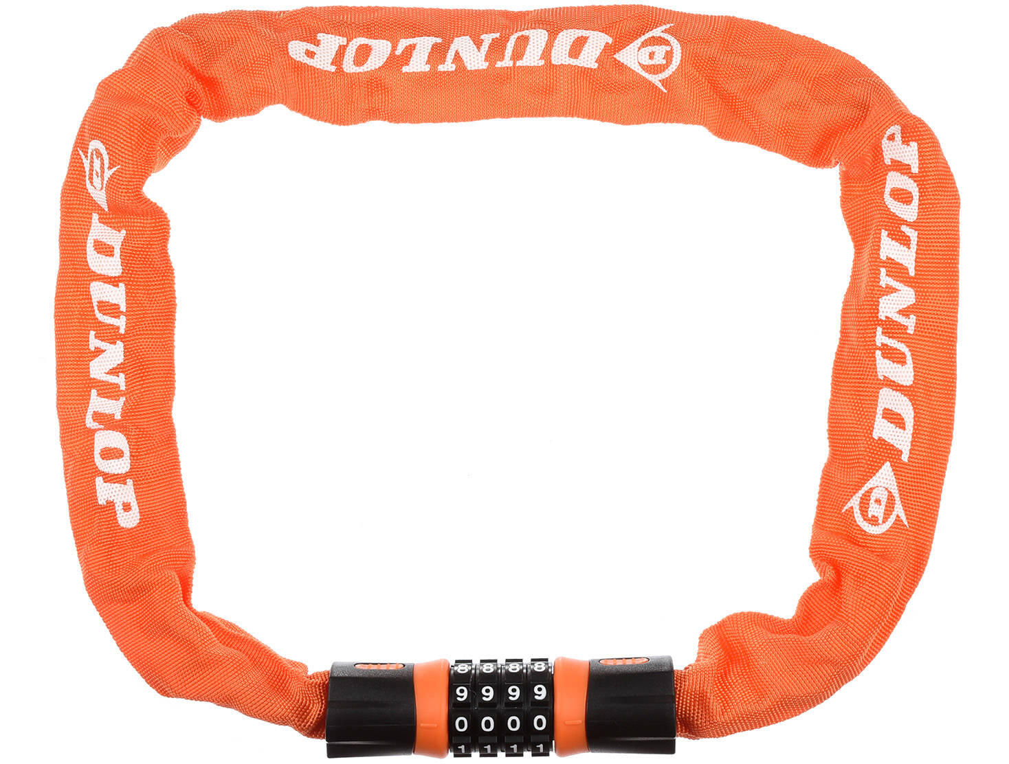Zapięcie do roweru łańcuch blokada rowerowa na szyfr DUNLOP 2/4