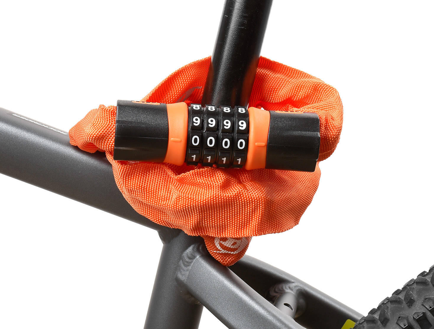 Zapięcie do roweru łańcuch blokada rowerowa na szyfr DUNLOP 4/4