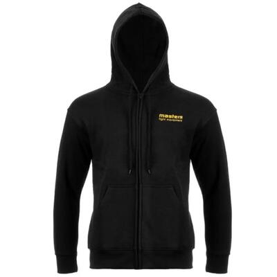 Heren 0447301m capuchon met volledige rits (zwart)