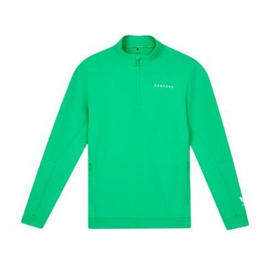 Felpa Castore Flex con zip a 1/4 maglione da golf da uomo nero