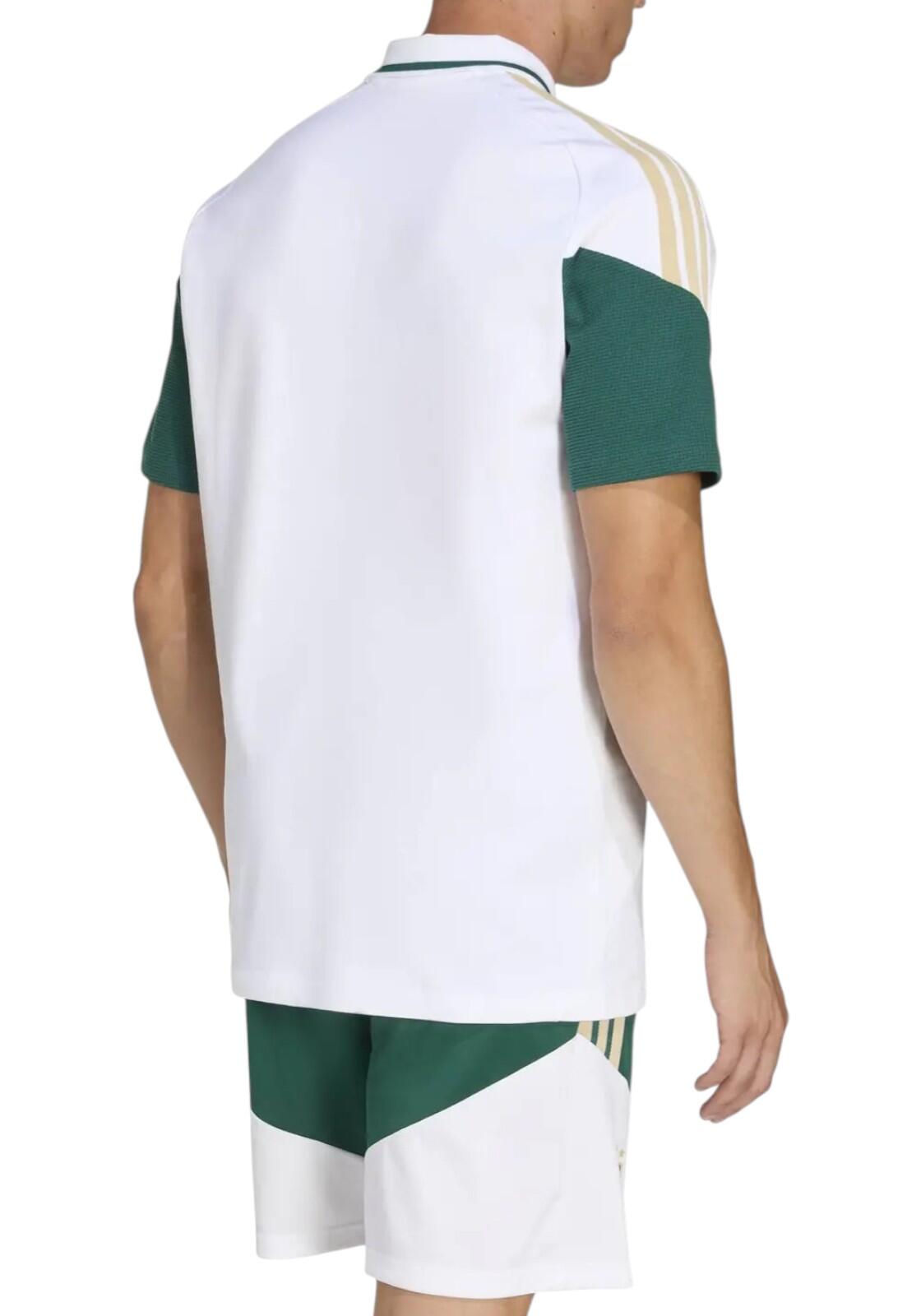 Figc Italia Polo Adidas White 3/4