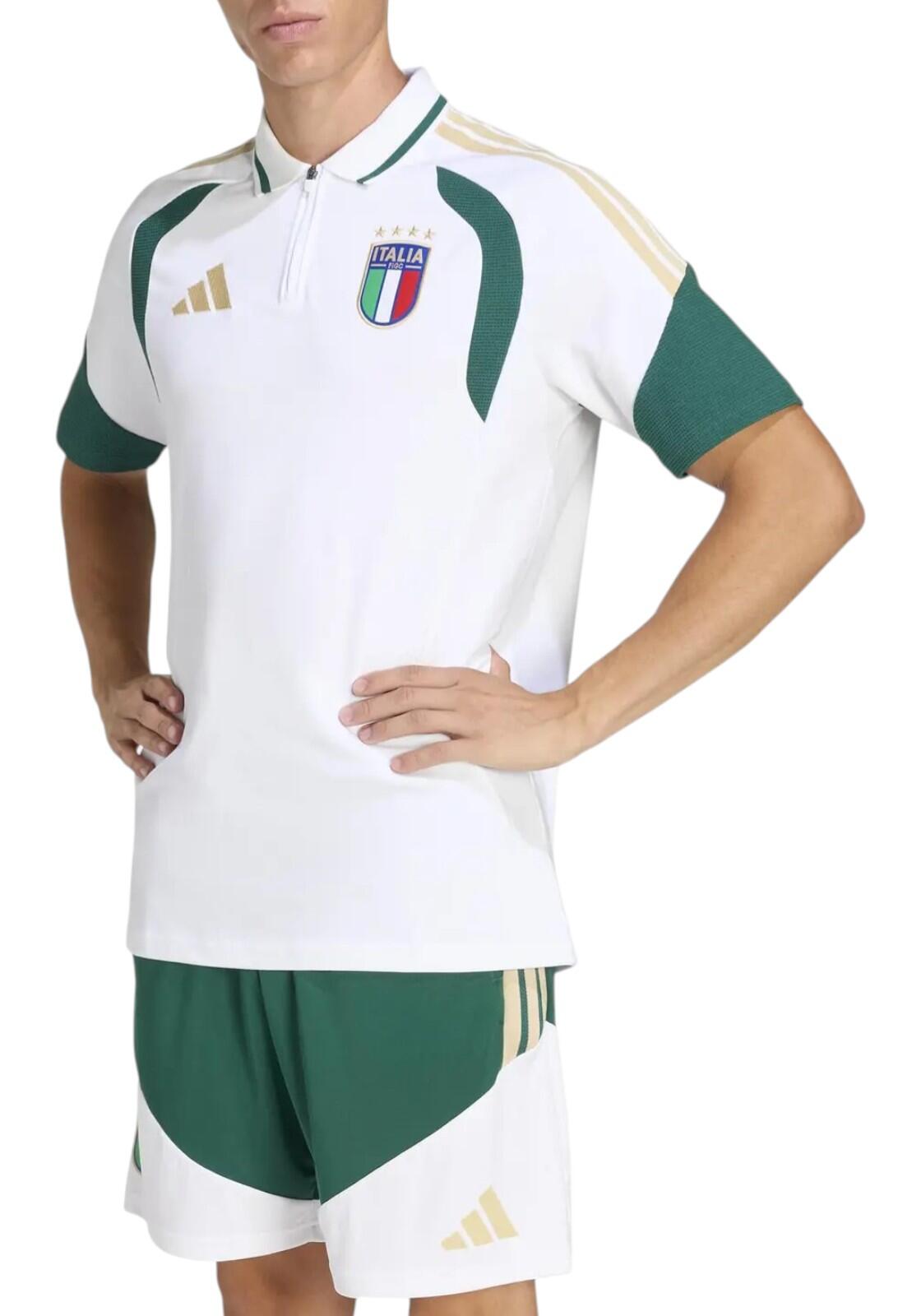 Figc Italia Polo Adidas White 2/4