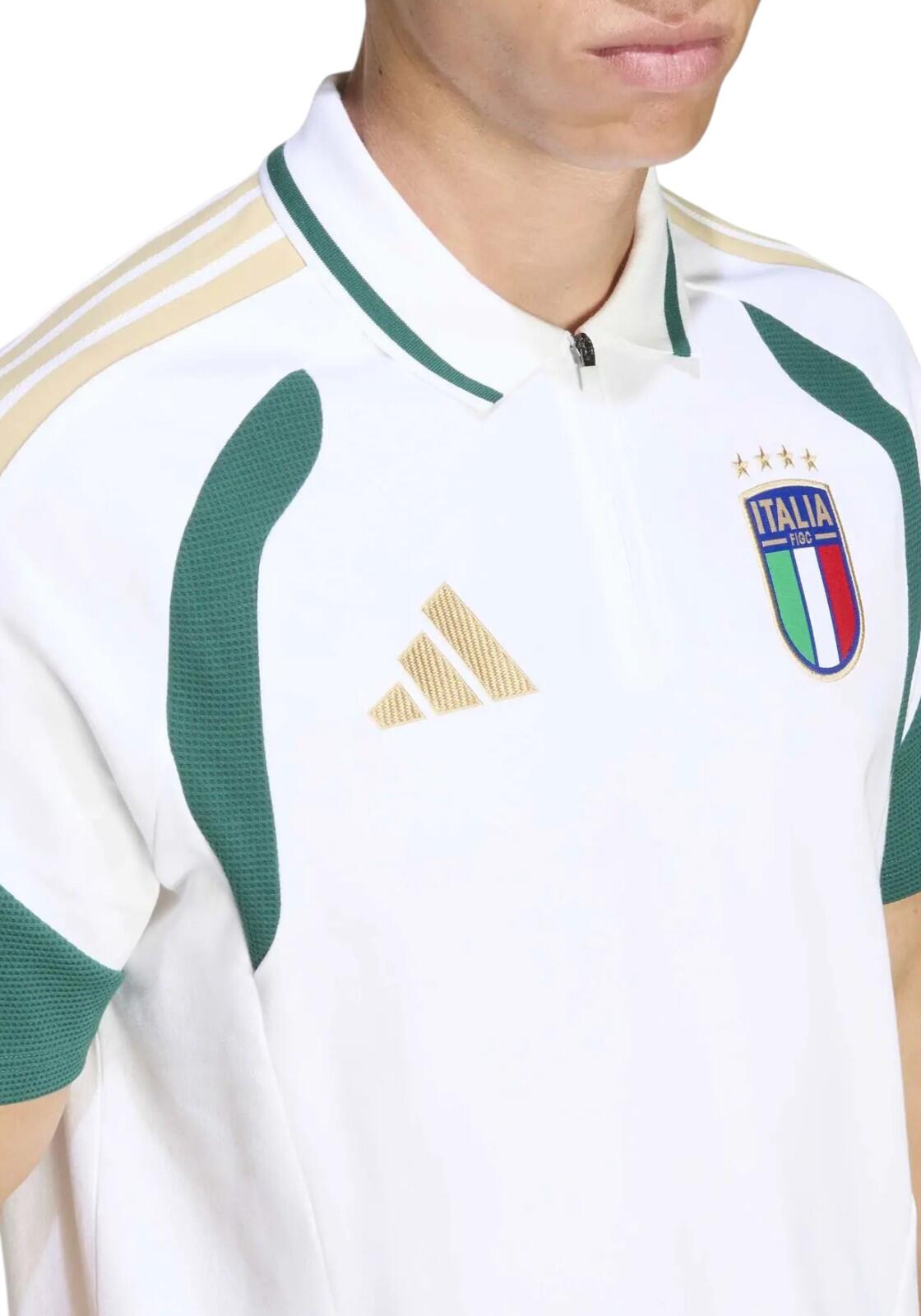 Figc Italia Polo Adidas White 4/4