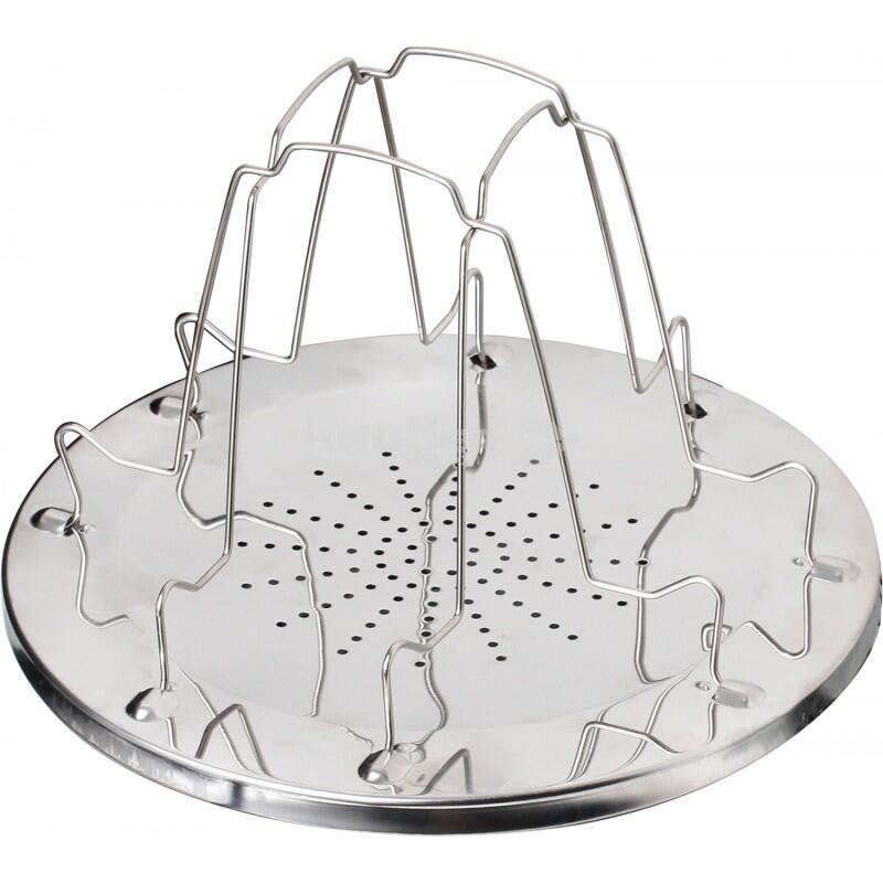 Tostadora plegable de acero inoxidable para cocina de gas, 4 rebanadas, Ø 22 cm. 2/2