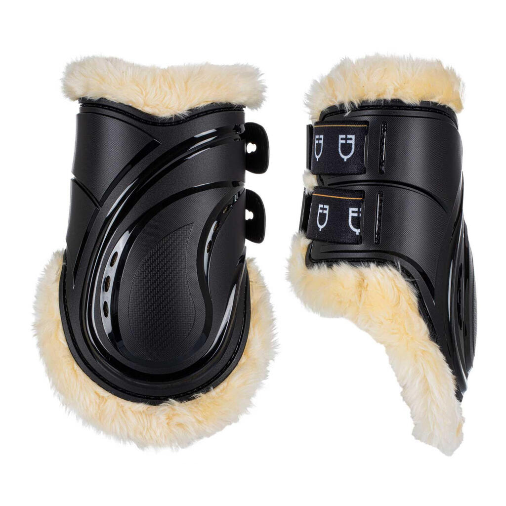 Evolution model fetlock boots with synthetic lambswool